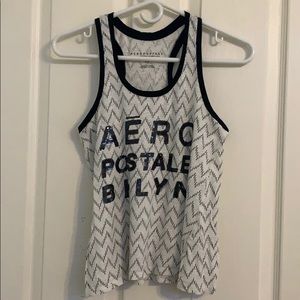 White and black tank top